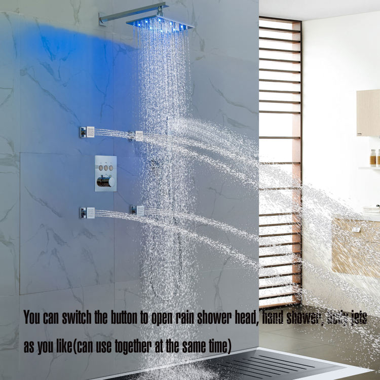 shower system with body jets