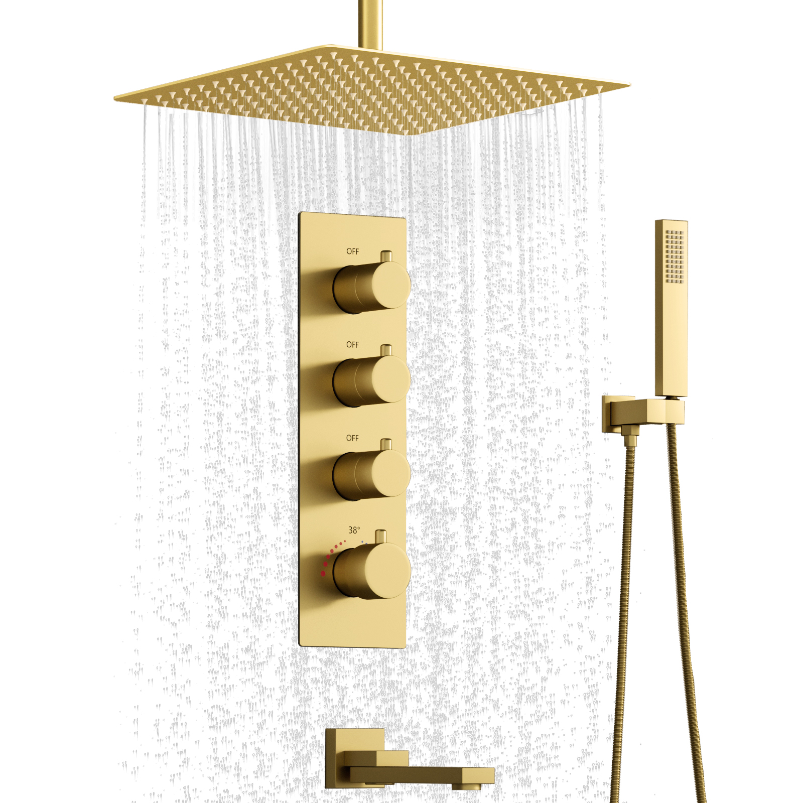 shower head set with valve