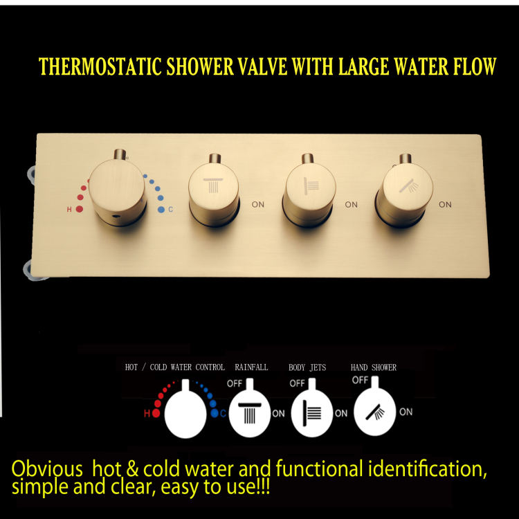 rainfall shower system