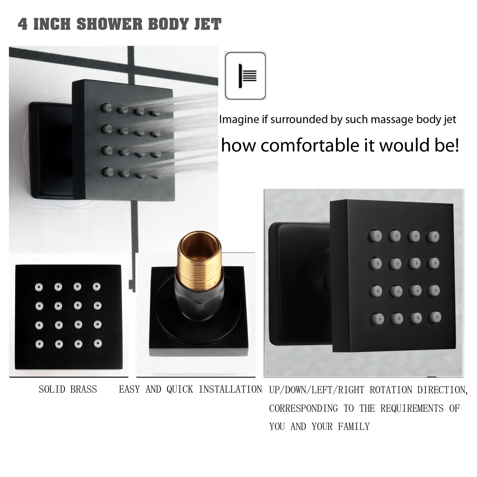 rainfall shower system