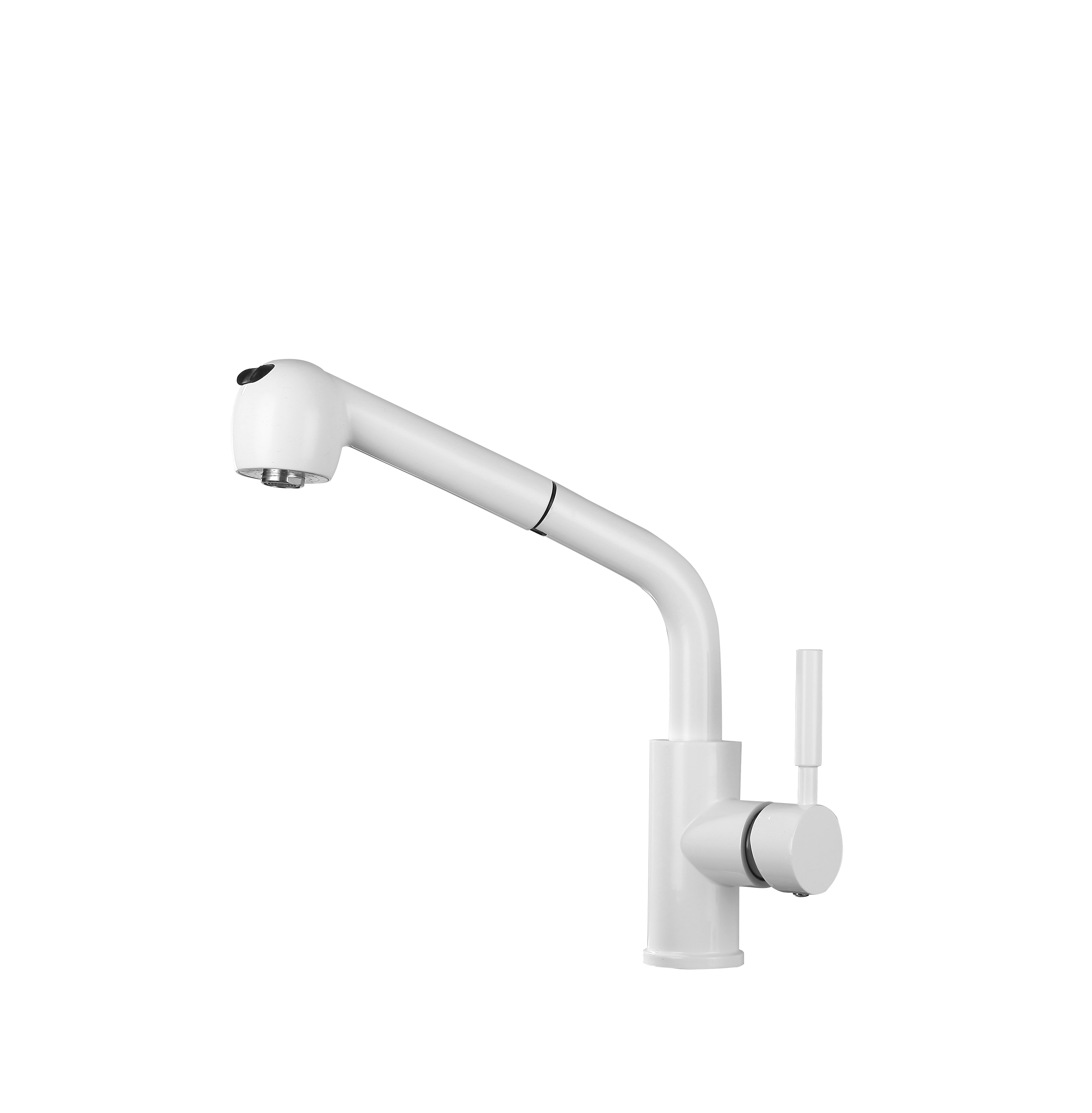 Hot Sales White Luxury Bifunctional Sink Contemporary Kitchen Faucets Pull Out Single Handle
