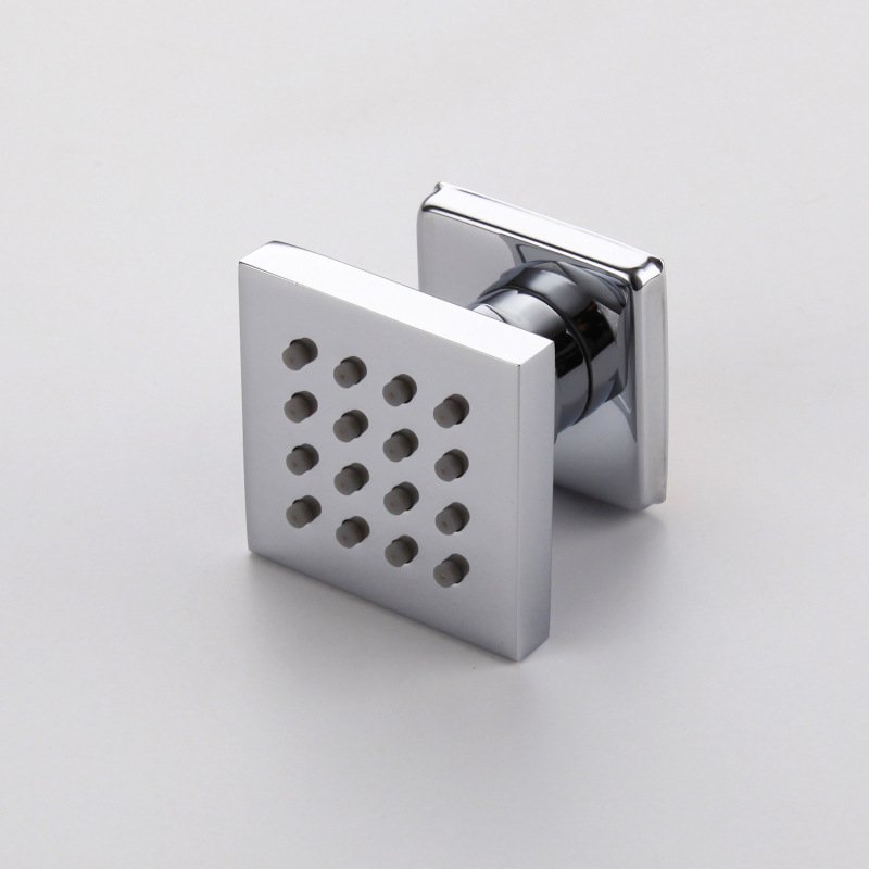 Brushed Nickel Bathroom Shower Head 2 Inch Concealed Side Spray Shower Faucet Can Be Adjusted Up, Down, Left, And Right