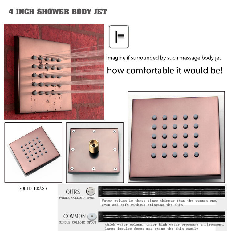 shower body spray systems