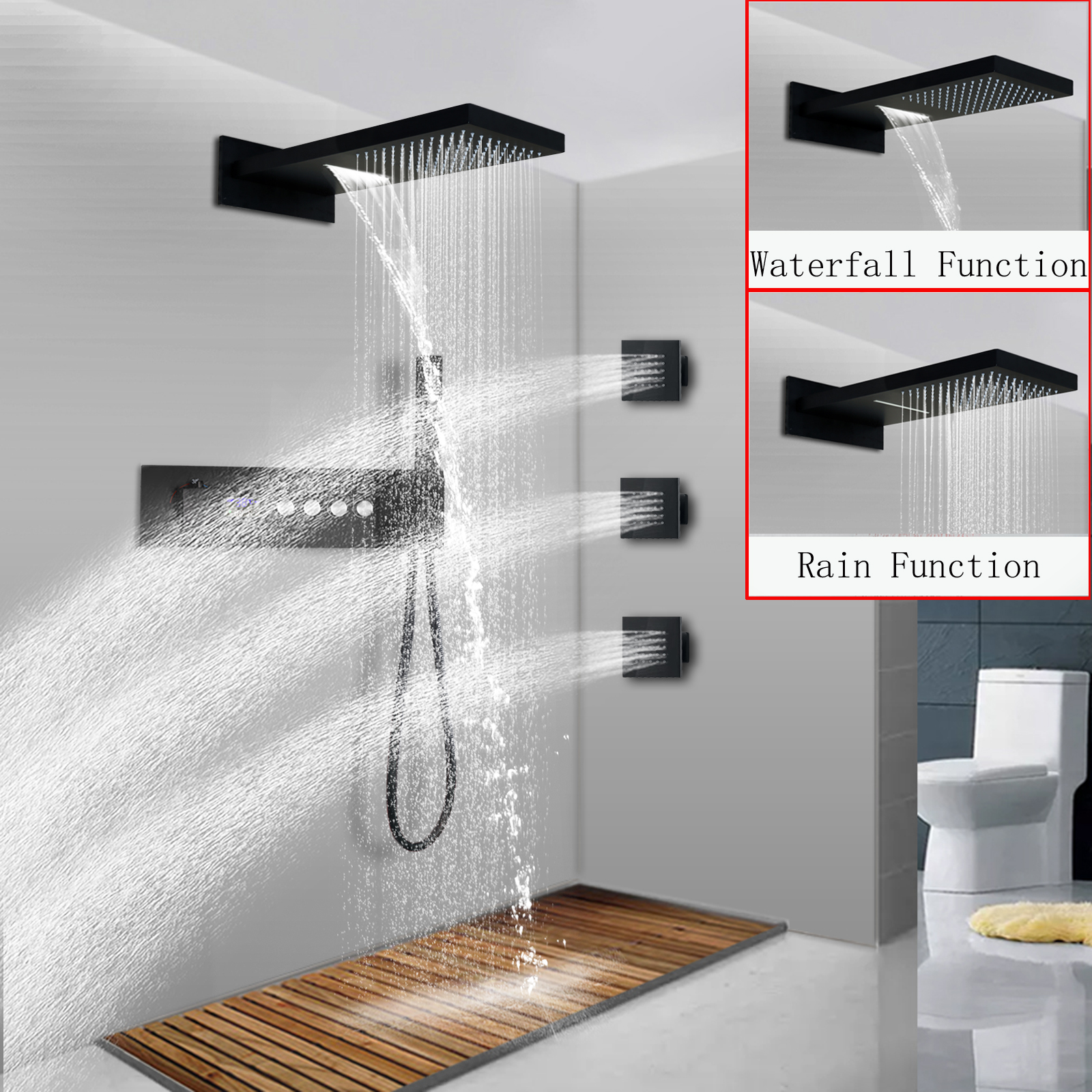 shower head and valve set